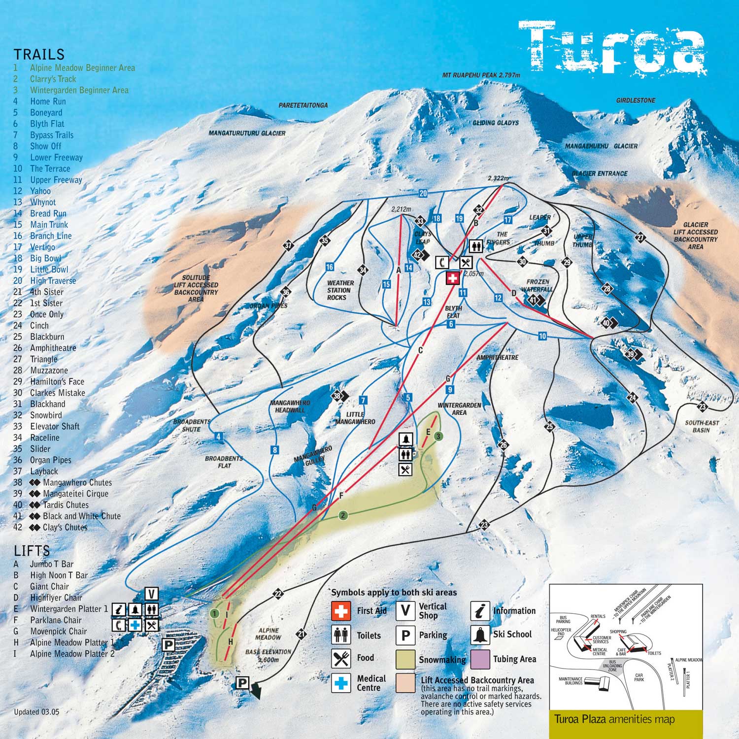 מפת מסלולים - טורואה