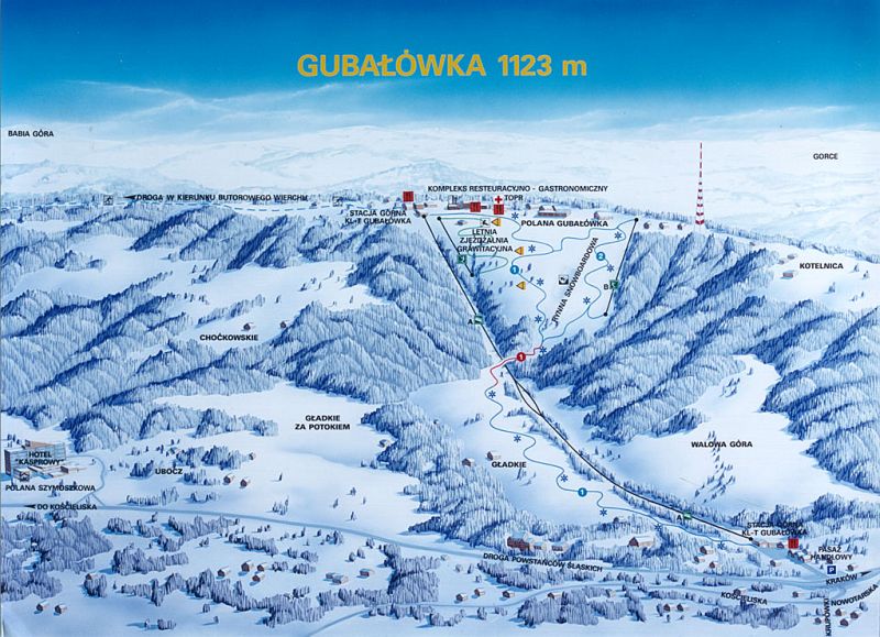 מפת מסלולים - זאקופנה